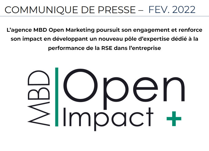 Février 2022 - Communiqué de presse - Lancement de la branche MBD OPEN Impact 